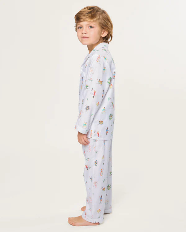 Petite Plume Children's Twill Pajama in 12 Days of Christmas