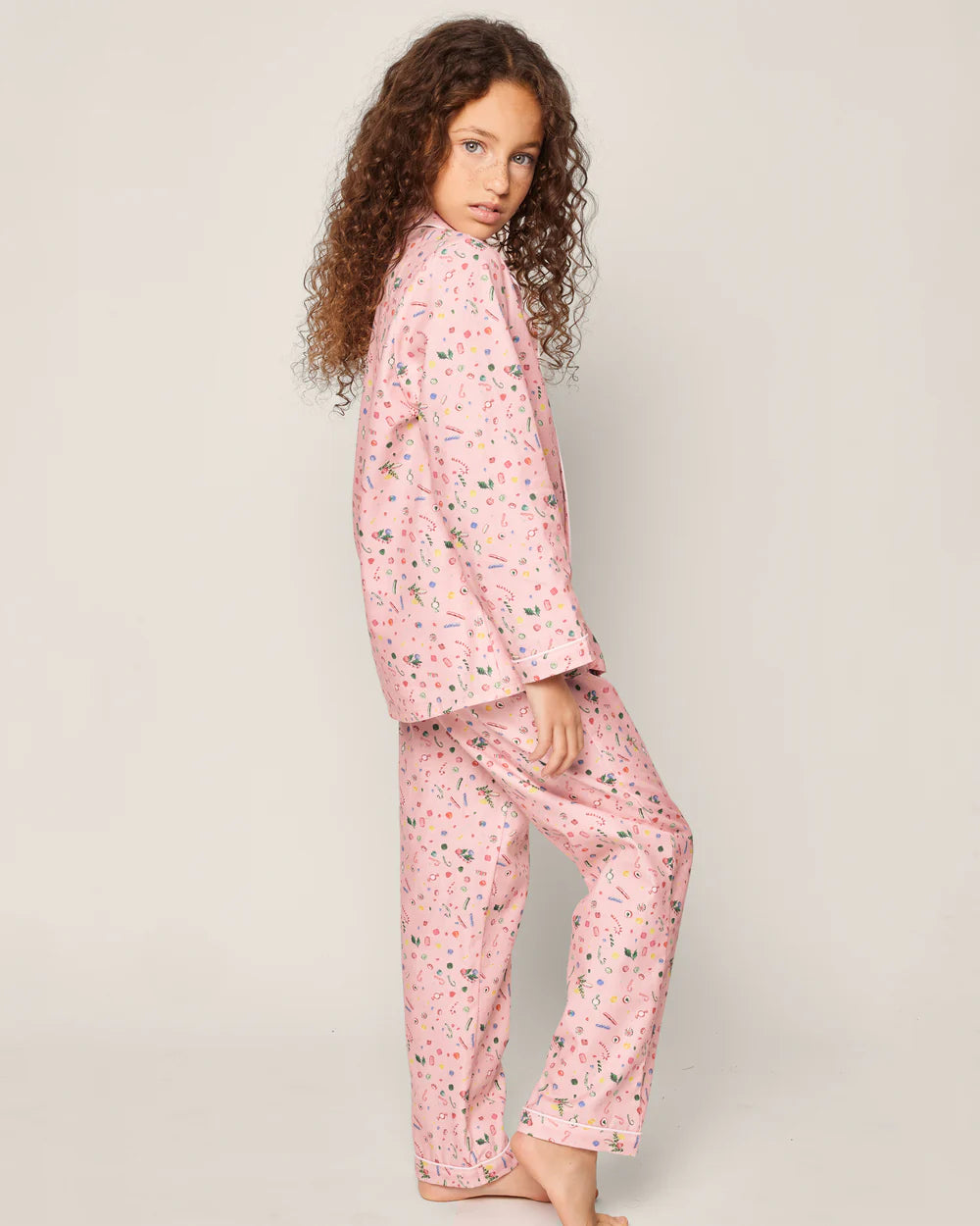 Petite Plume Kid's Twill Pajama Set in Vintage Sweets