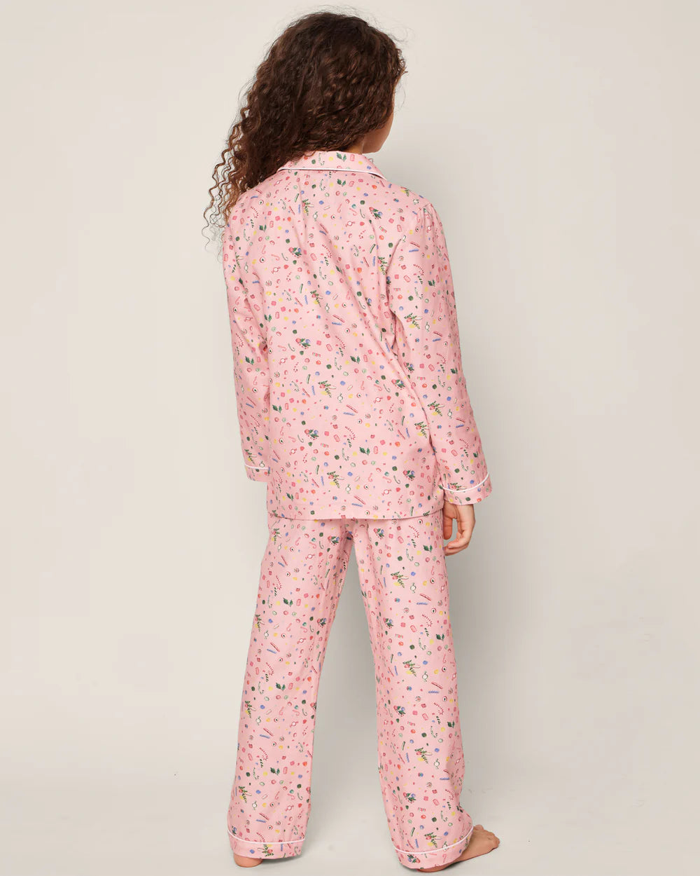 Petite Plume Kid's Twill Pajama Set in Vintage Sweets