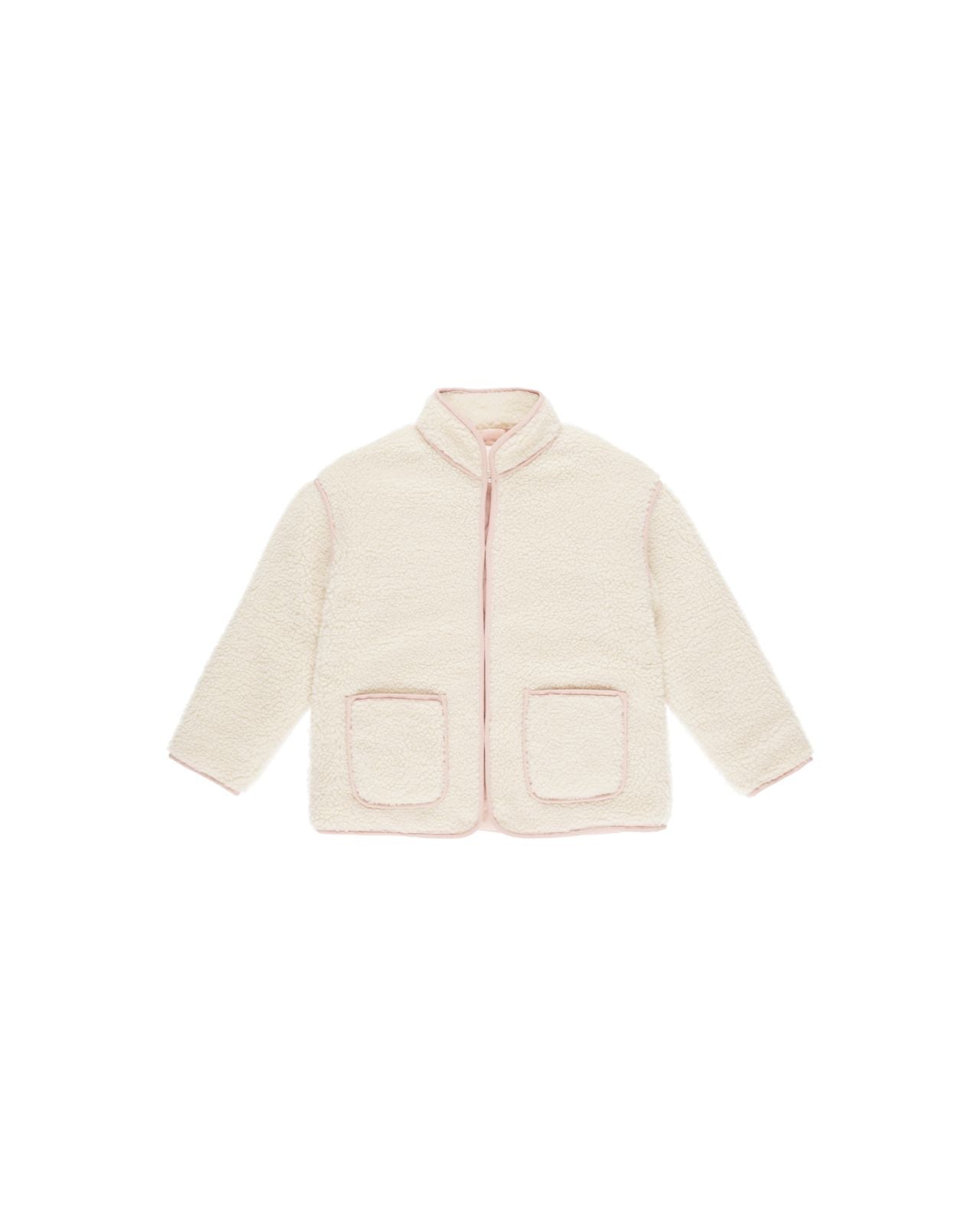 Rylee + Cru Shearling Jacket Natural