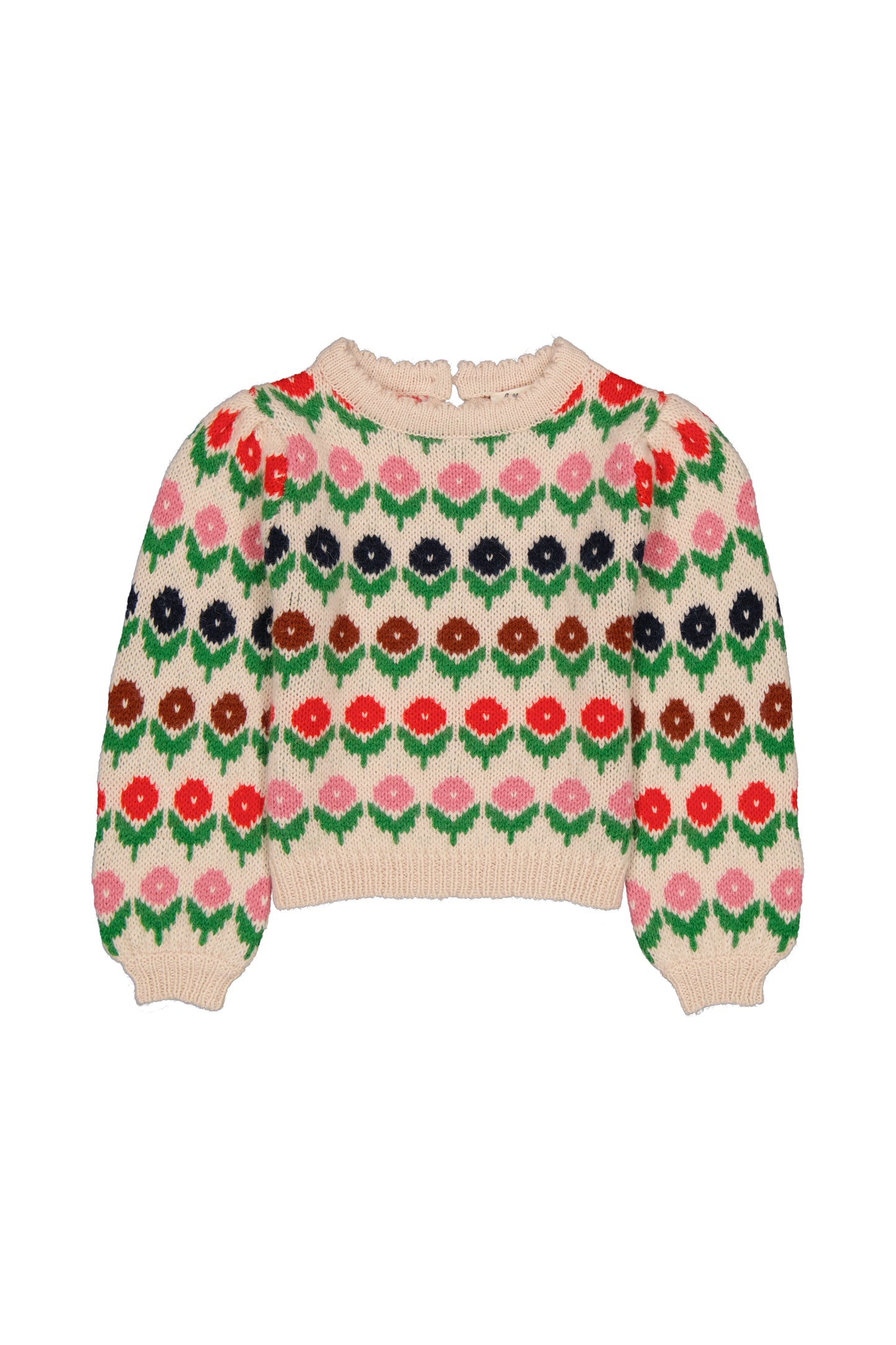 Hello Simone Cleophee Jumper Fleurette Ecru