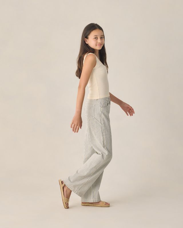 Rylee + Cru Teen Ribbed Tank Natural