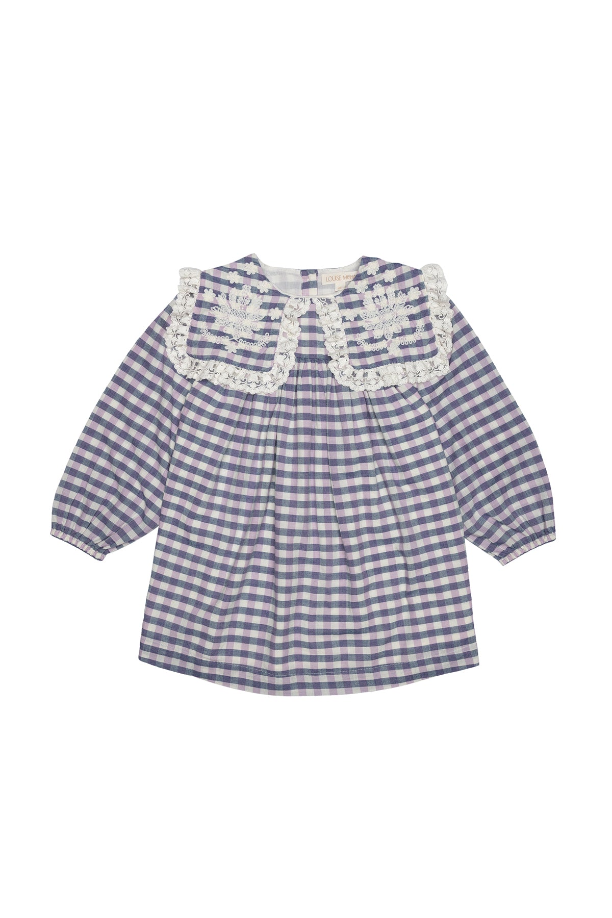 Louise Misha Arinola Dress Blue & Purple Check