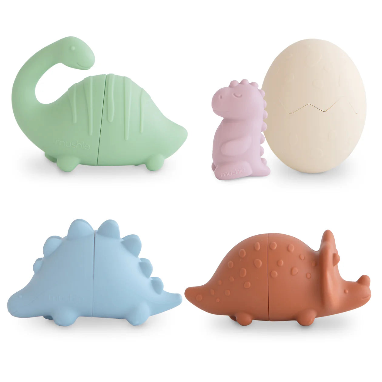 Mushie Dino Mold Free Bath Play Set
