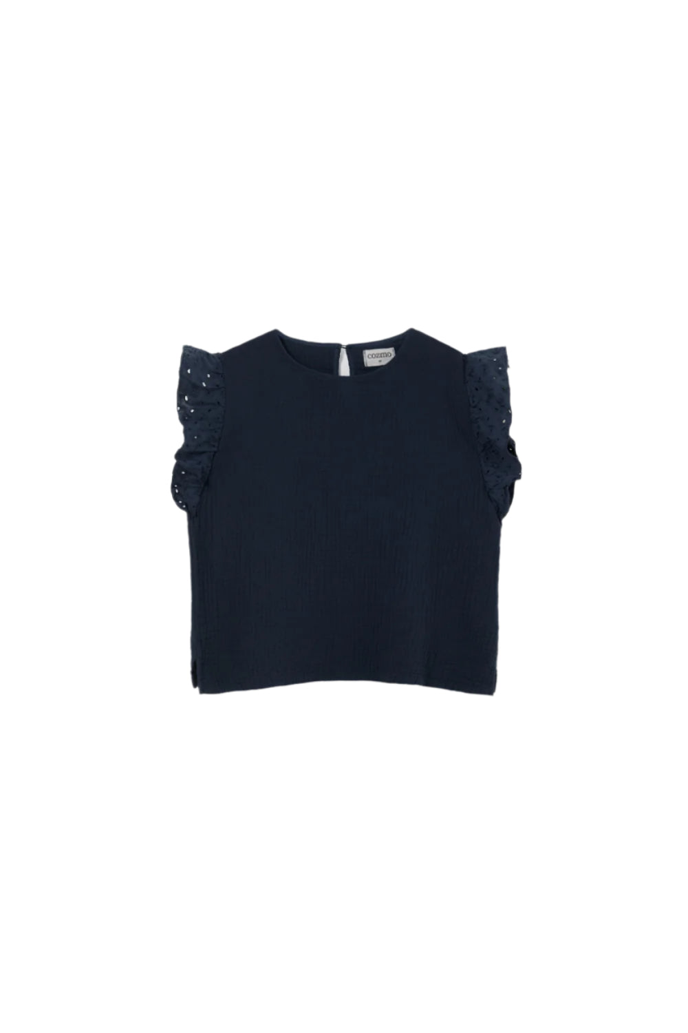 My Little Cozmo Soft Gauze Top Navy