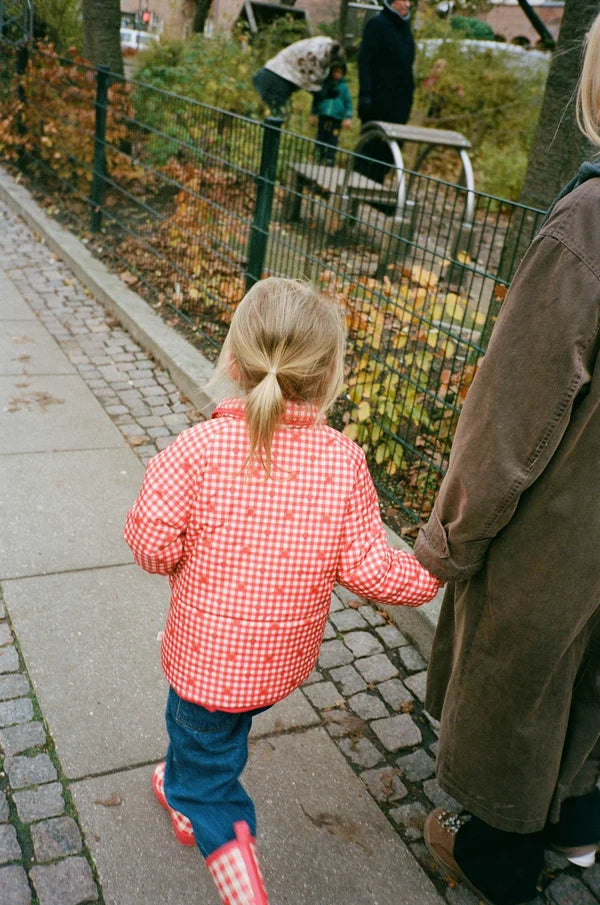 Floss Molly Padded Jacket Red Berry Gingham