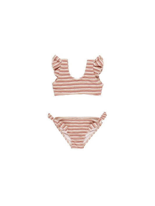 Rylee + Cru Ojai Bikini in Pink Stripe