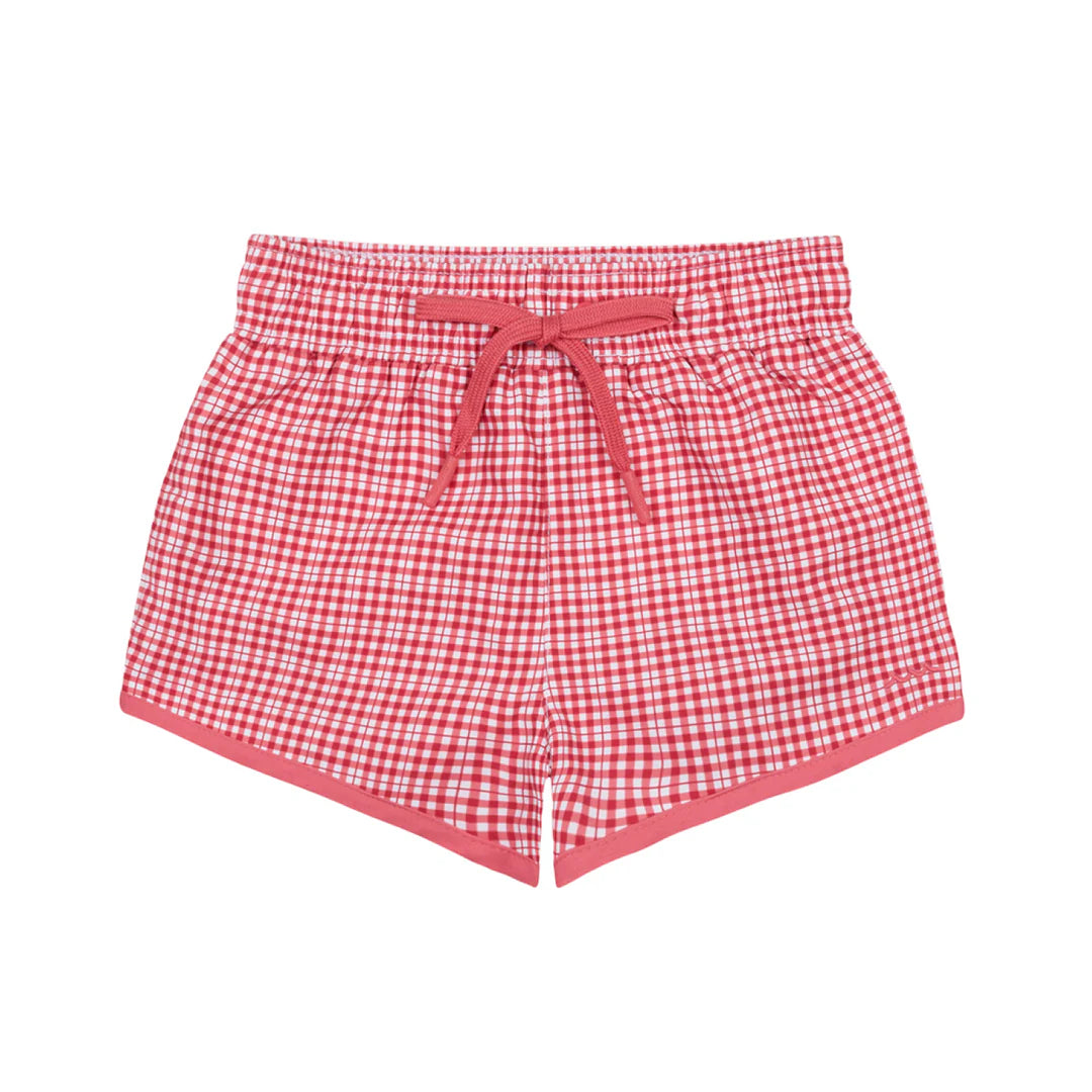 Minnow Boys Poppy Gingham Boardie
