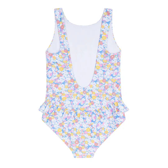 Minnow Girls Jasmine Blossom Ballerina One Piece With Ruffle Skirt