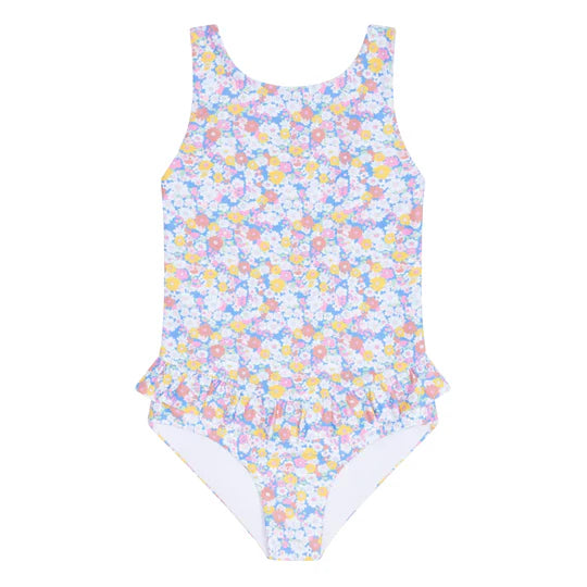 Minnow Girls Jasmine Blossom Ballerina One Piece With Ruffle Skirt