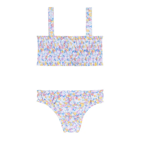 Minnow Girls Jasmine Blossom Smocked Bikini