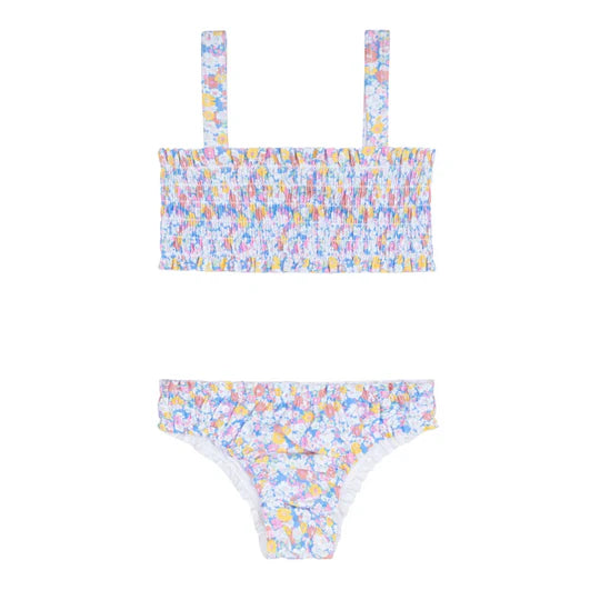 Minnow Girls Jasmine Blossom Smocked Bikini