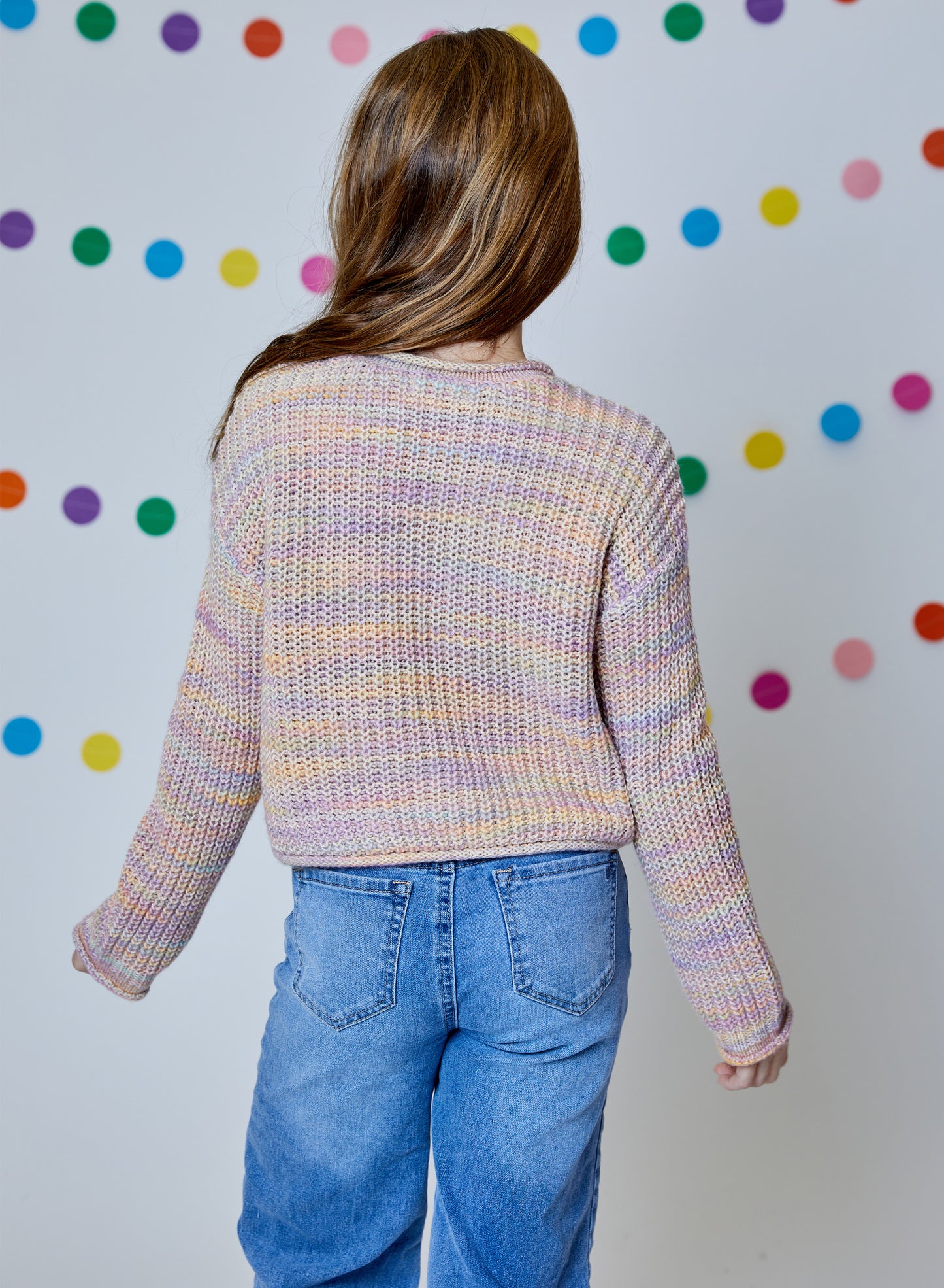 Design History Rainbow Knit Sweater