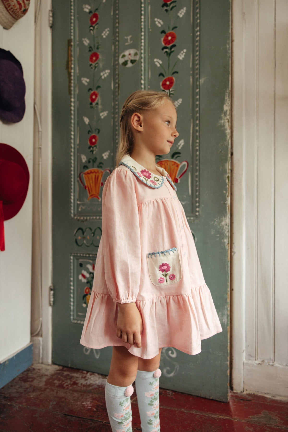 Louise Misha Ysee Dress in Blush