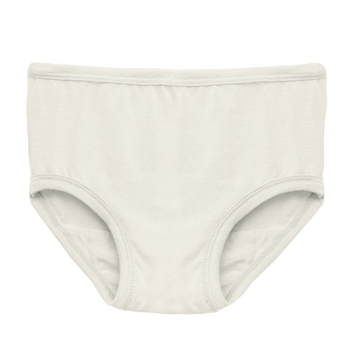 Kickee Pants Print Girl's Underwear Set of 3 Cake Pop Swan Princess, Natural & Tulip Johnny Appleseed