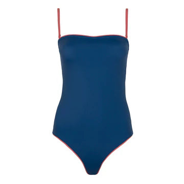 Minnow Women’s New Navy Simple One Piece With Removable Straps