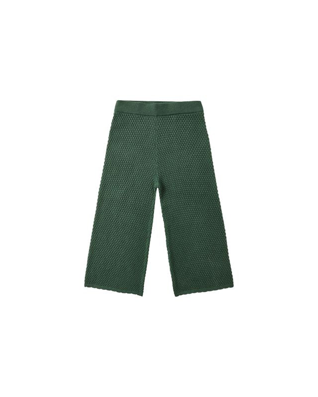 Rylee + Cru Knit Wide Leg Pant Green