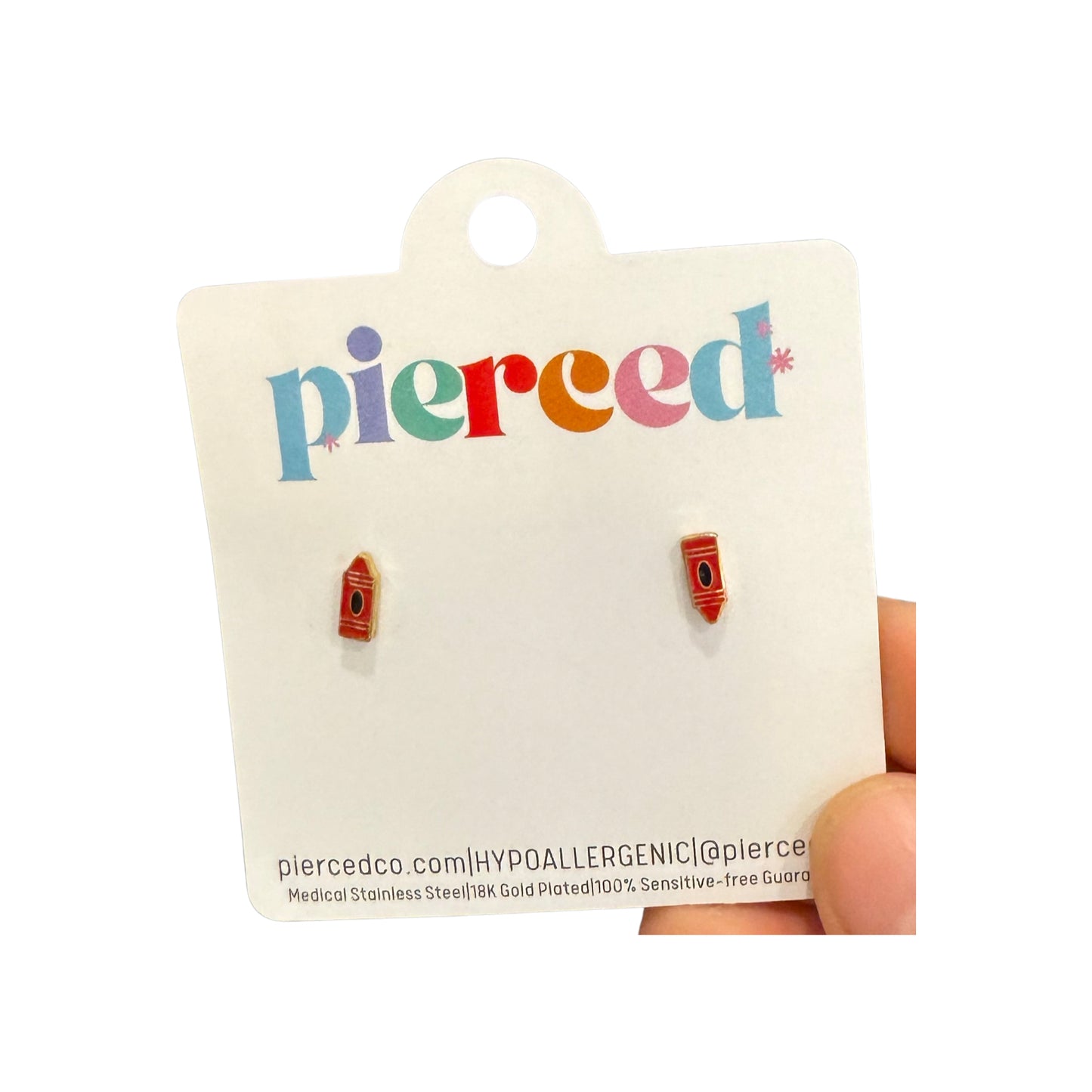 Pierced Screw Back Earrings