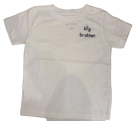 Sweet Olive Street Big Brother Tee - White