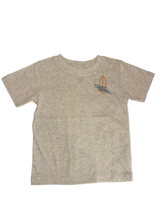 Sweet Olive Street Surfboard + Water Tee - Heather Natural