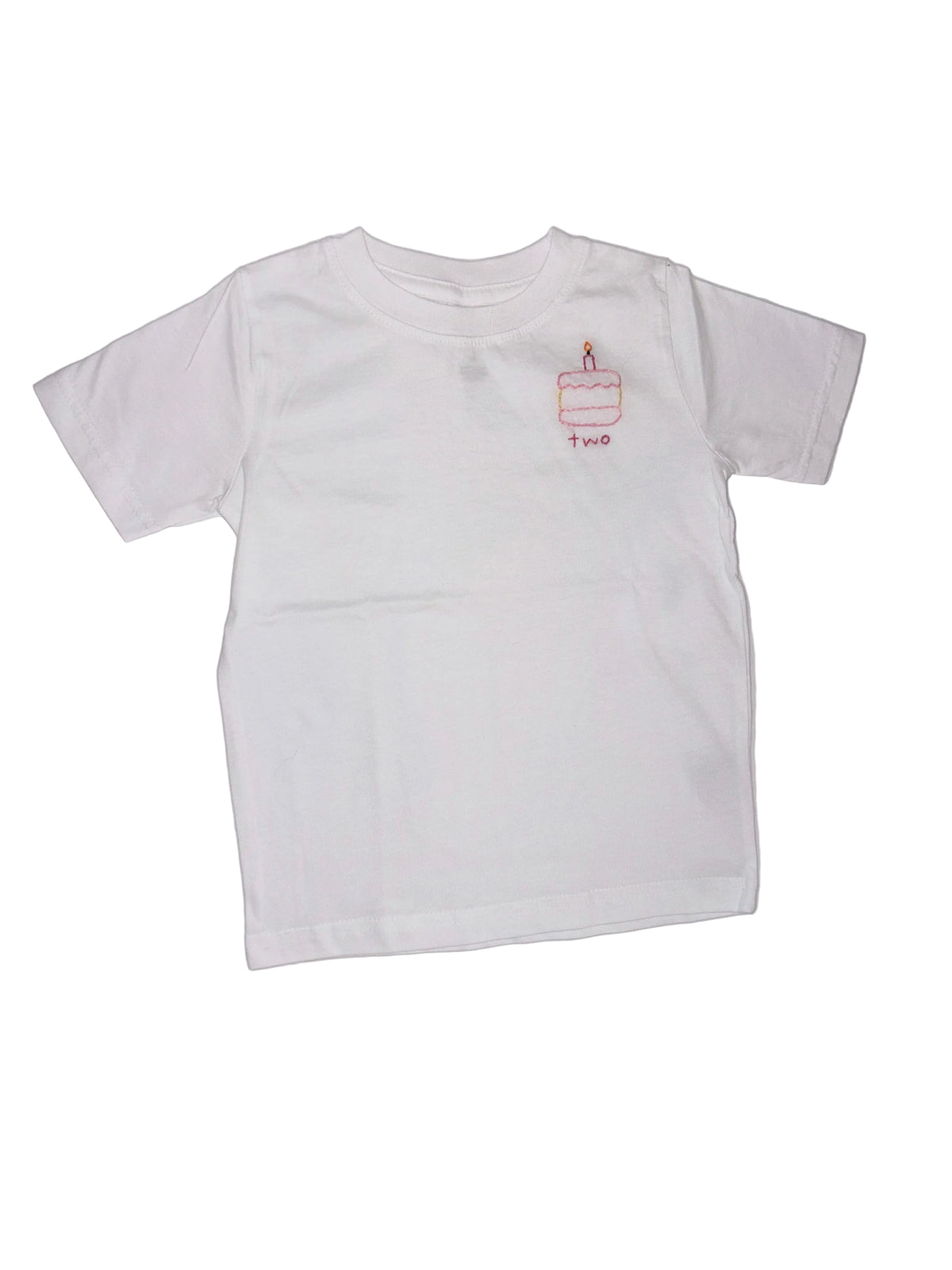 Sweet Olive Street Birthday Cake Tee (Ages 2-6) - White