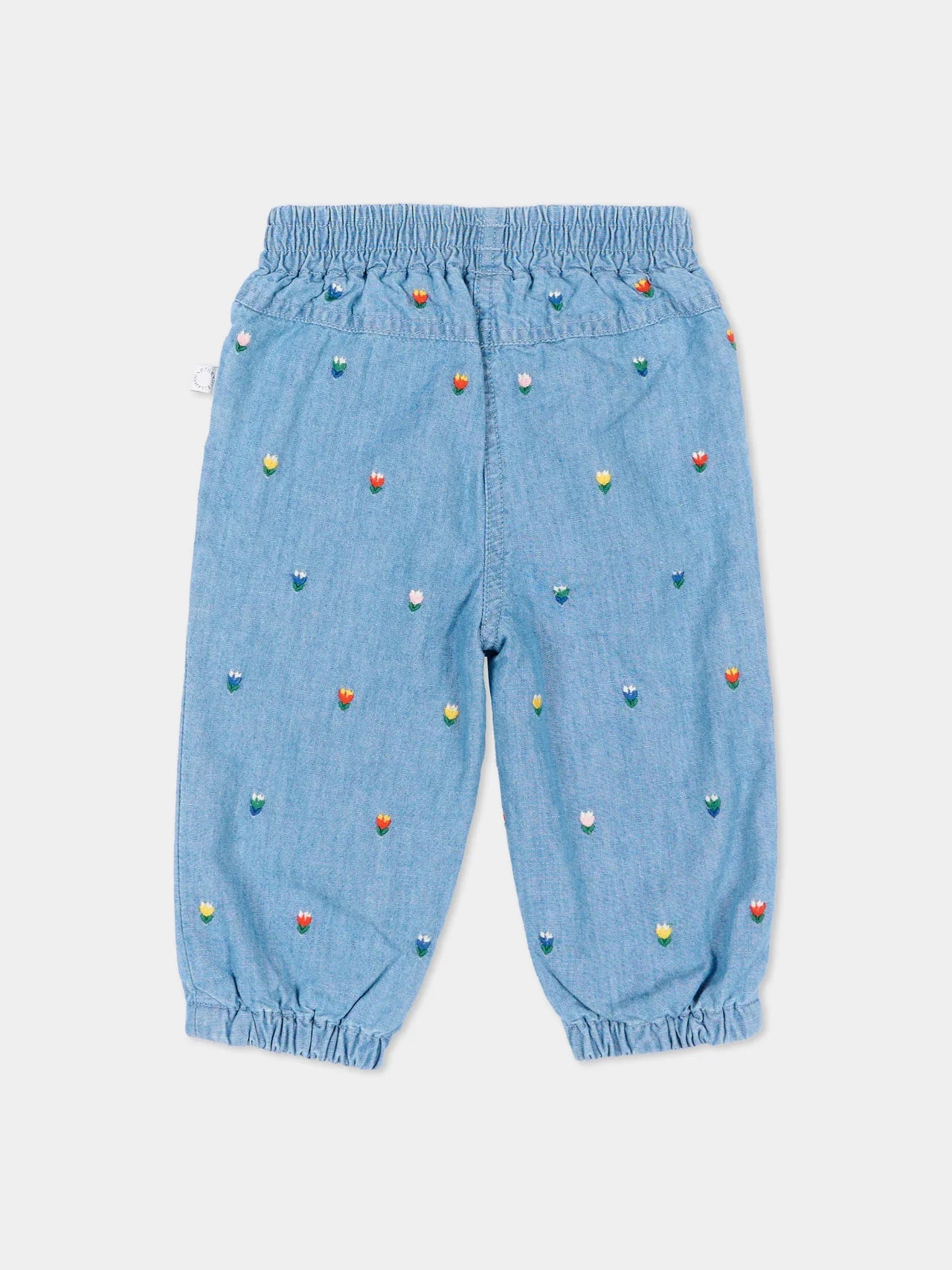Stella McCartney - Baby Girl Chambray Pants with Tulips