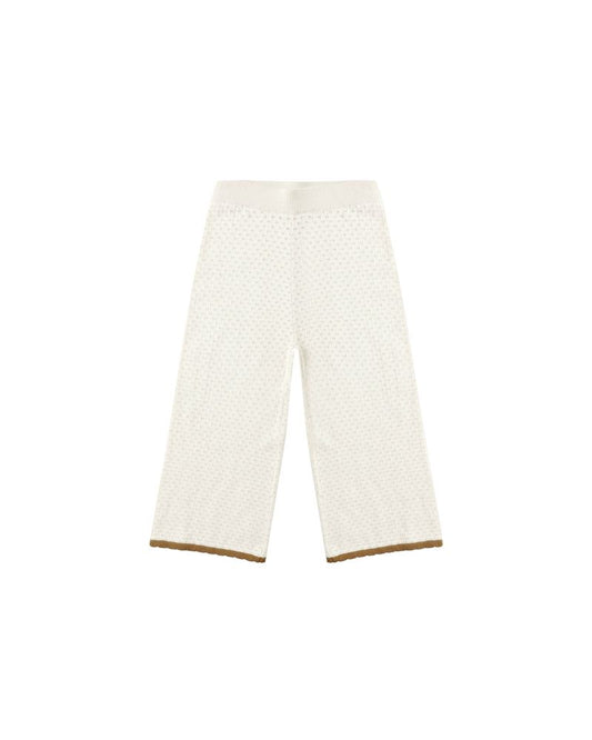 Rylee + Cru Pointelle Knit Pant Natural