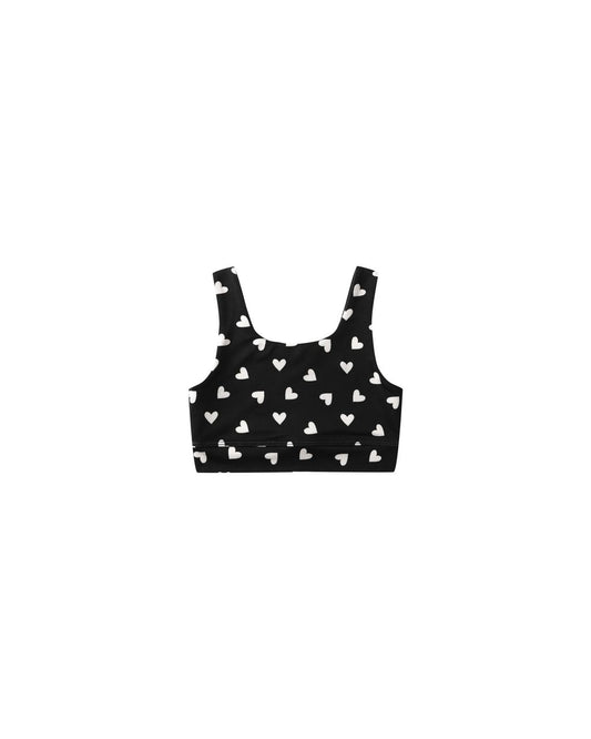 Rylee + Cru Swift Sports Bra Hearts
