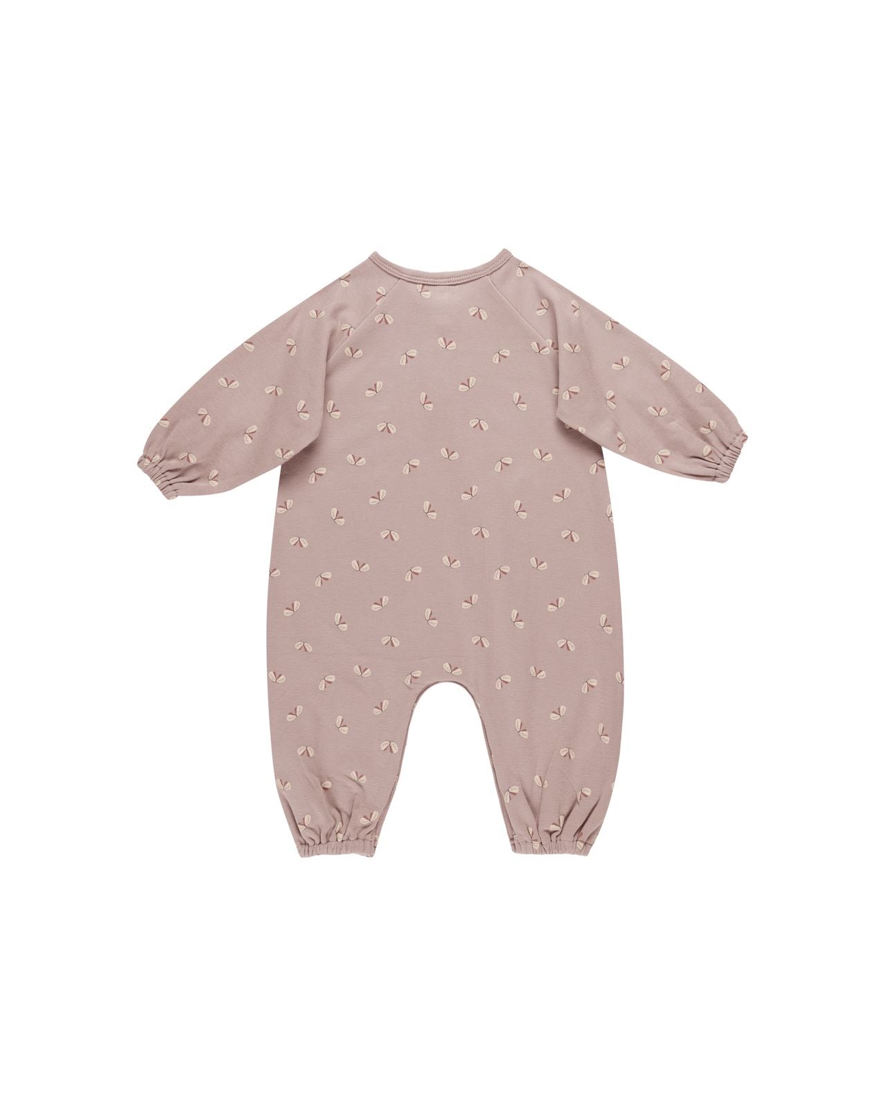 Quincy Mae Henley Bubble Jumpsuit Butterflies