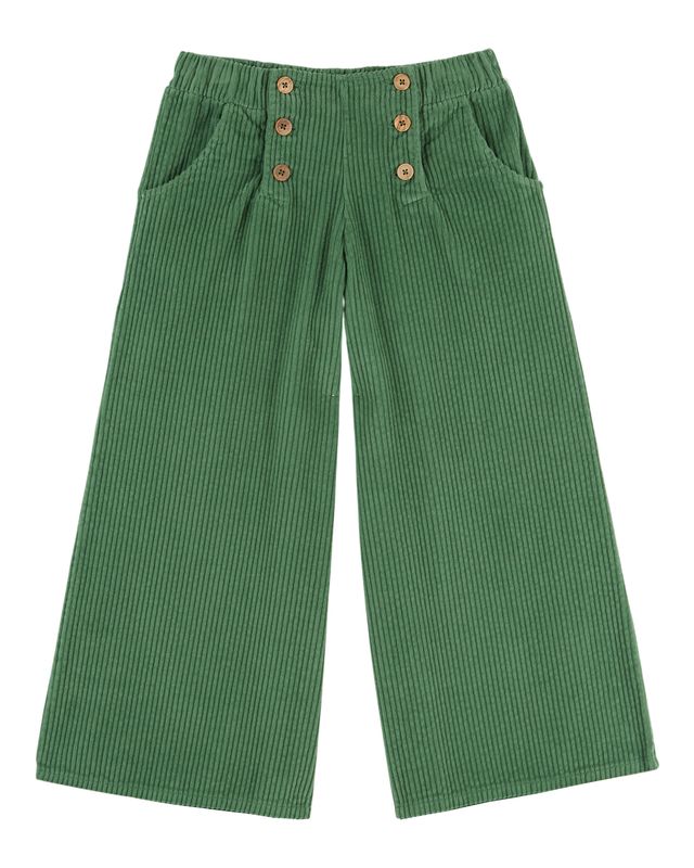 Emile & Ida Corduroy Sailor Trousers Olive