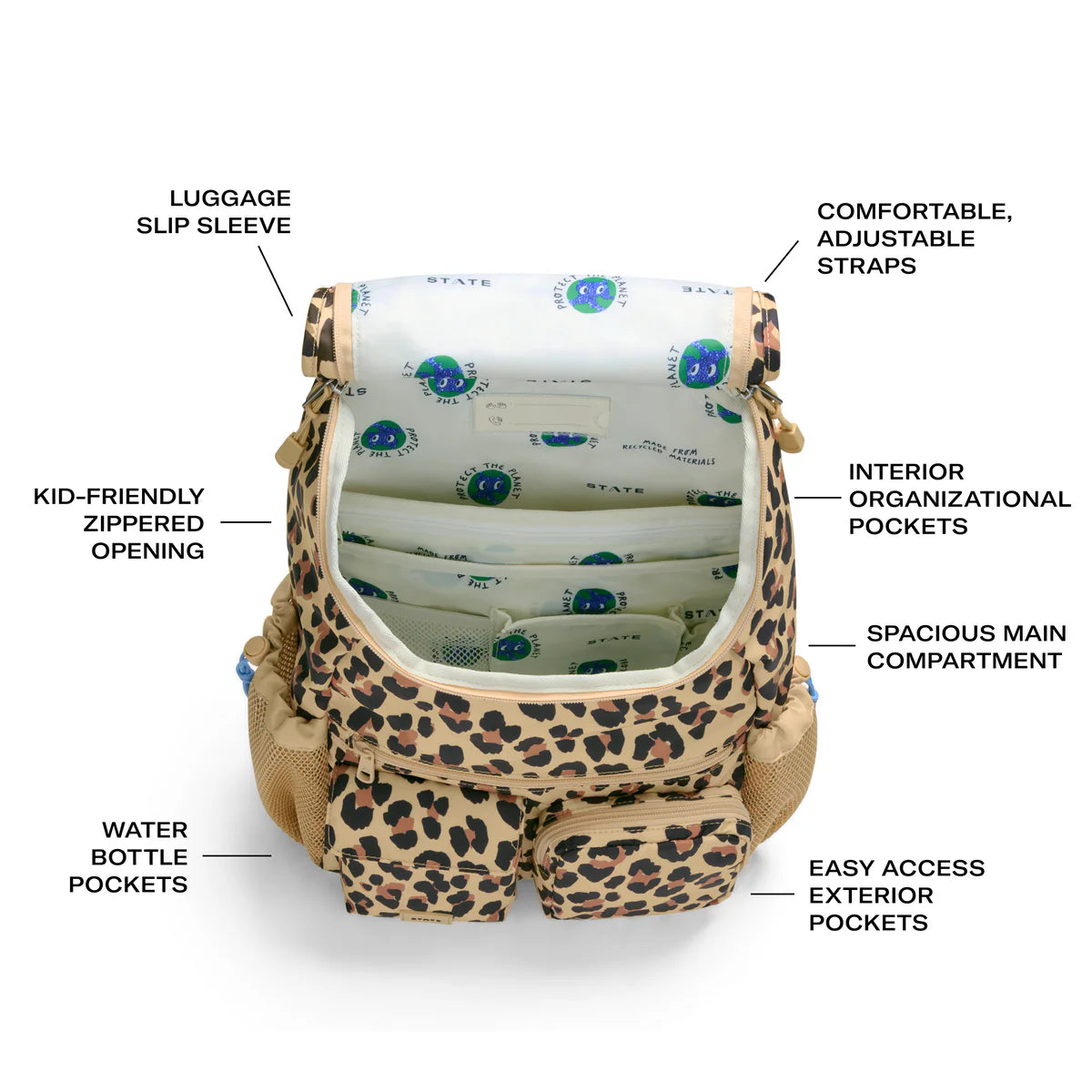State Charlie Rucksack - Leopard