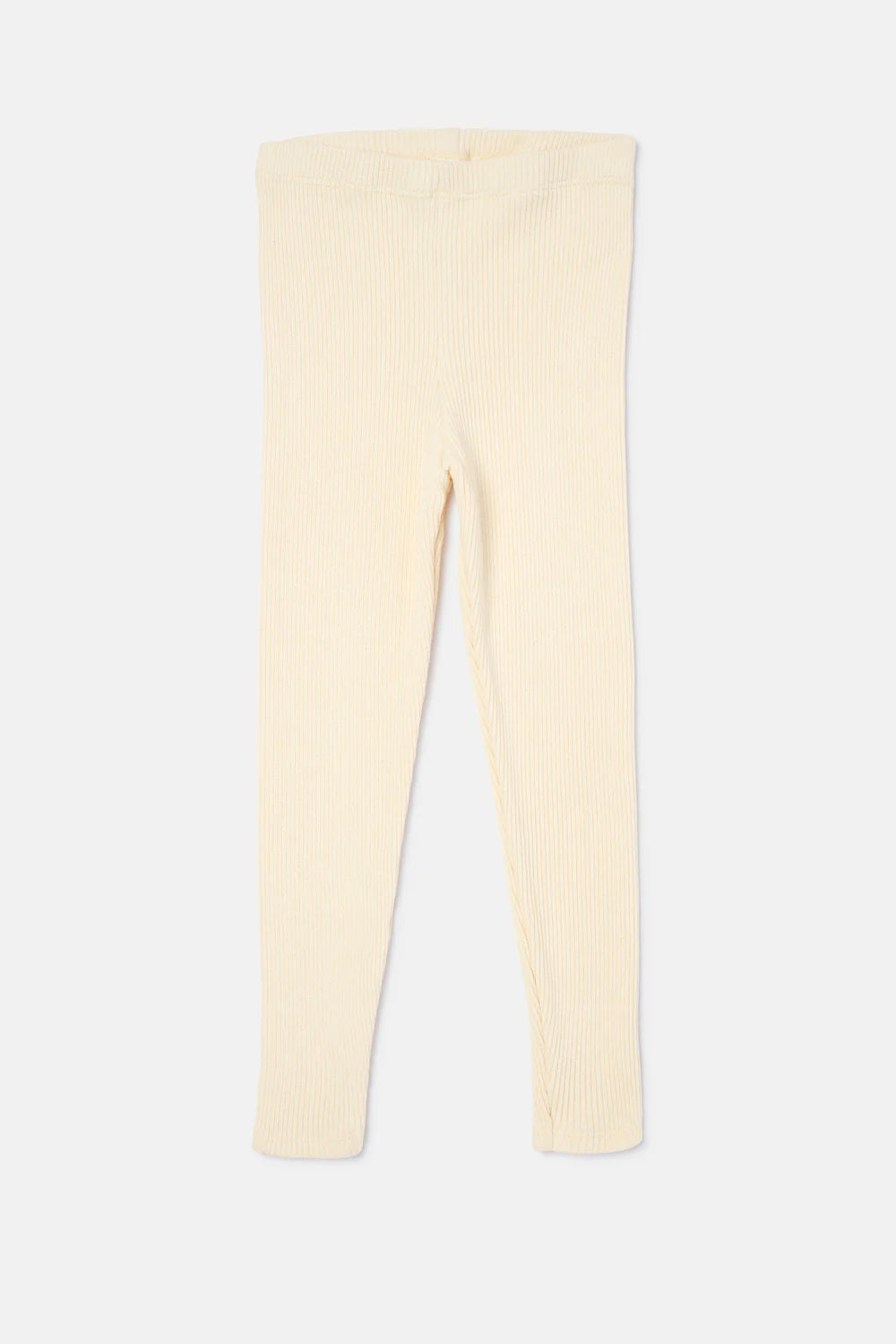 My Little Cozmo Soft Cotton Rib Leggings Stone