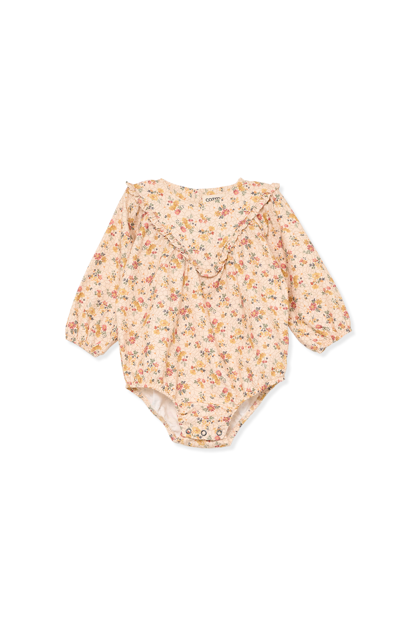 My Little Cozmo Organic Floral Baby Romper Multicolor