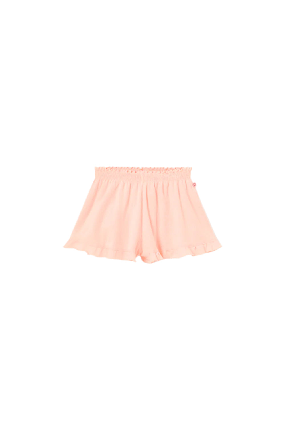 My Little Cozmo Organic Toweling Ruffle Shorts Neon Coral