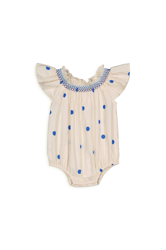 Hello Simone Letty Romper Dots Blue