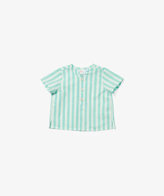 Oso & Me Lido Baby Shirt in Cabana Stripe