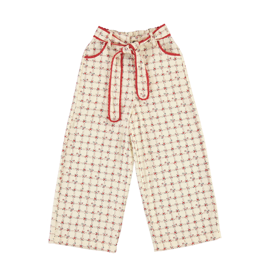 Bebe Organic Lissy Pants Geometric Roses