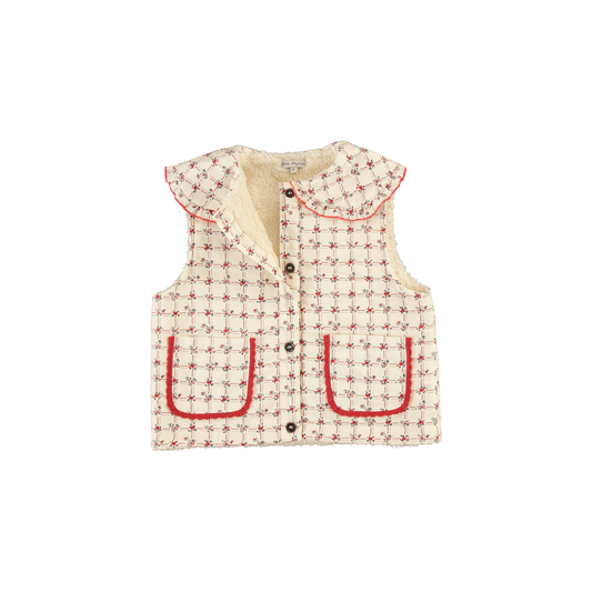 Bebe Organic Lissy Vest Geometric Roses