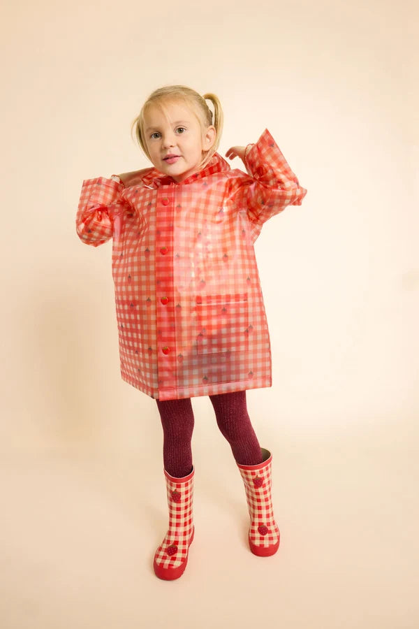 Floss Iris Raincoat Berry Gingham