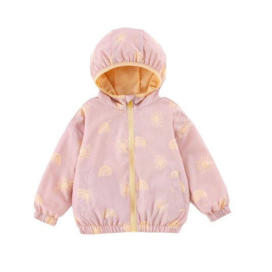 Nova Peach Sun Reversible Rain resistant Windbreaker
