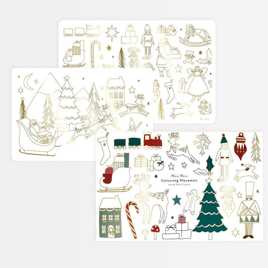 Meri Meri Christmas Colouring Placemats