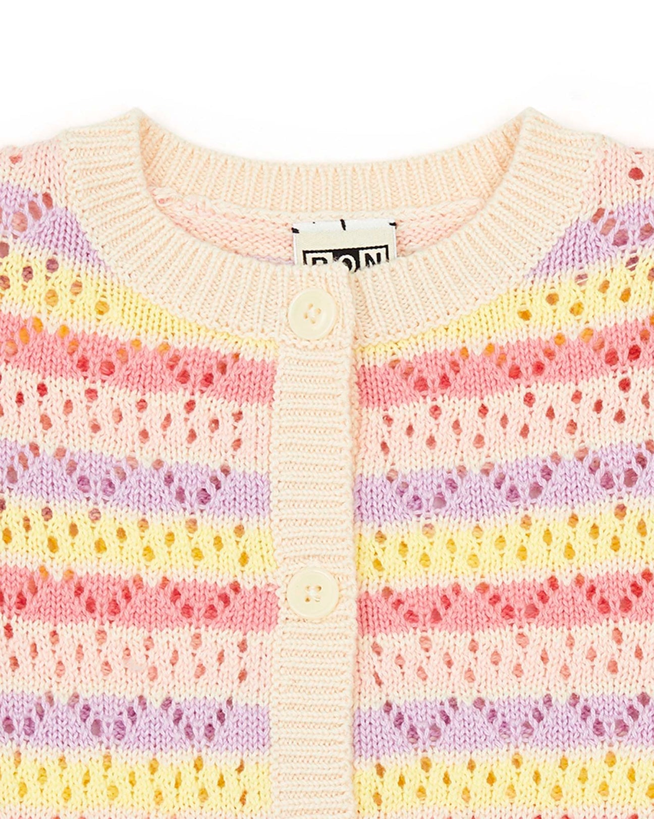 Bonton Lilet Multicolor Knitted Cardigan