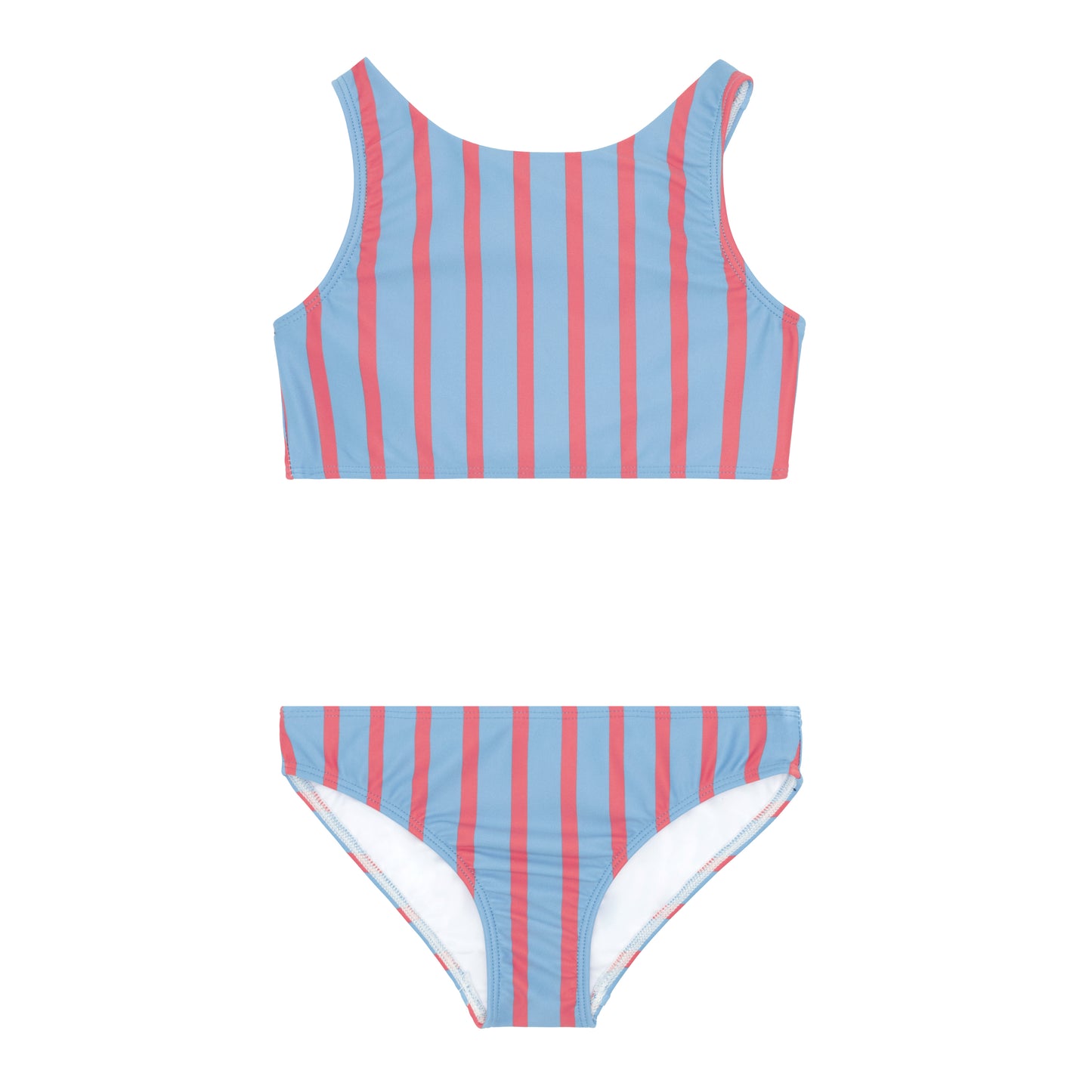 minnow girls maritime stripe double bow bikini
