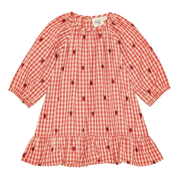 Floss Molly LS O-N Dress Berry Gingham