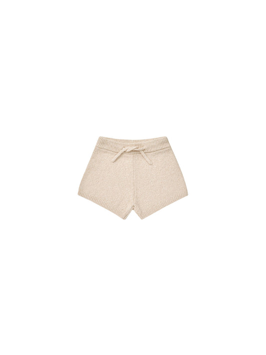 Rylee + Cru Knit Shorts in Heathered Oat