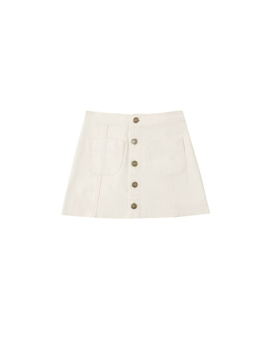 Rylee + Cru Denver Mini Skirt Natural