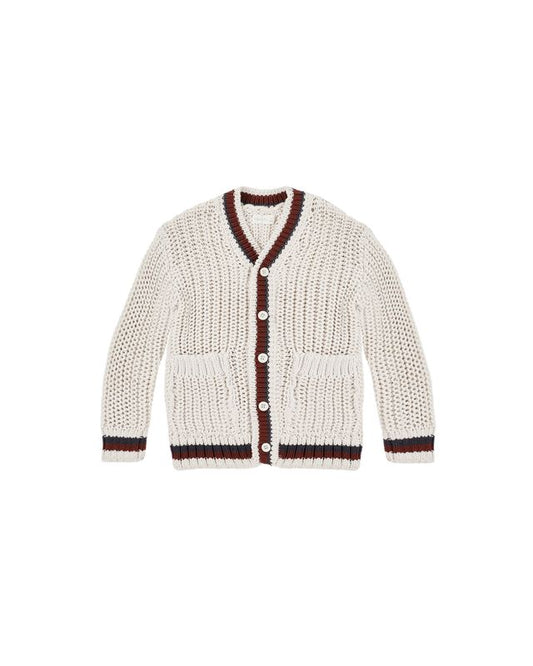 Rylee + Cru Collegiate Cardigan Natural