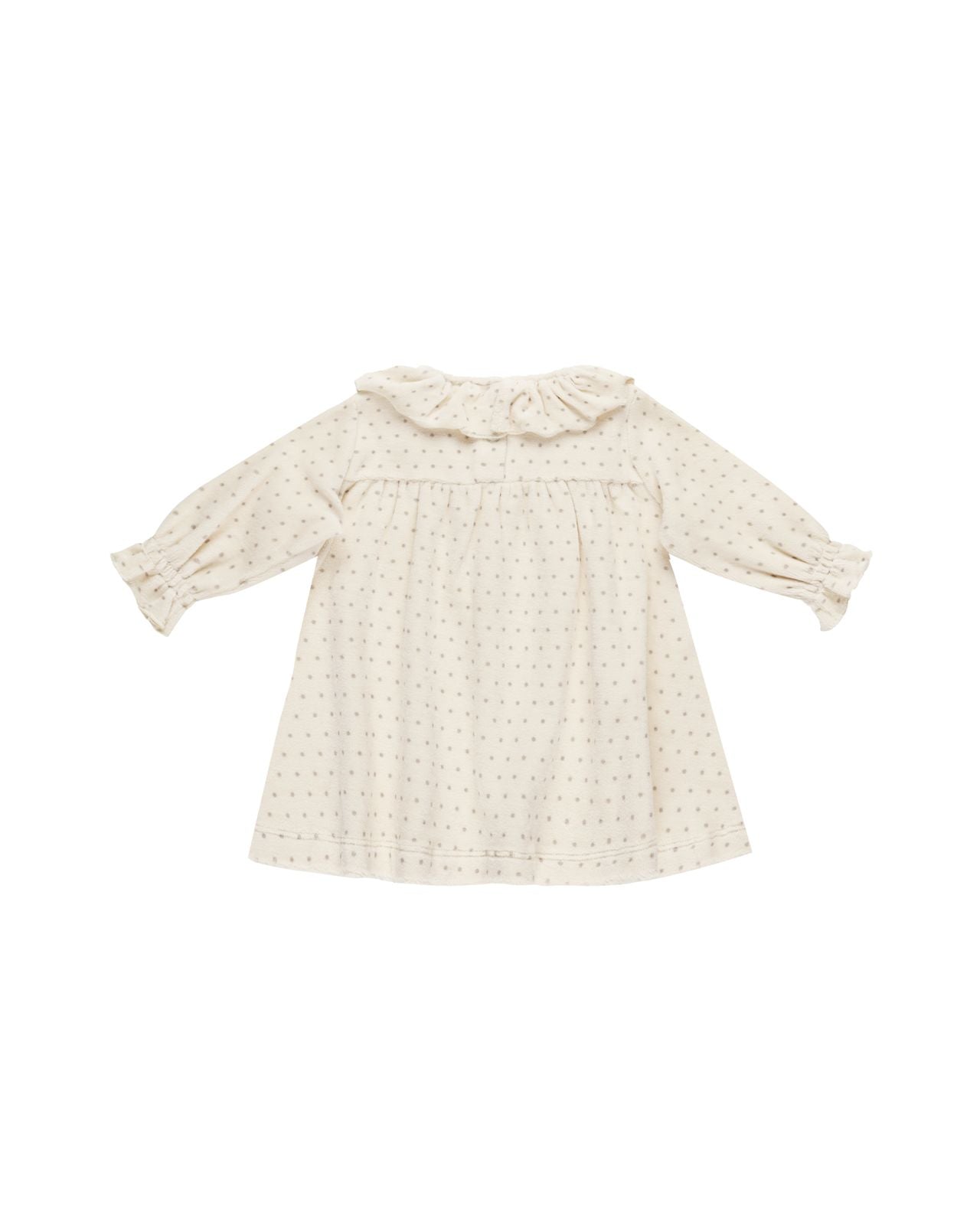 Quincy Mae Velour Baby Dress Polka Dot