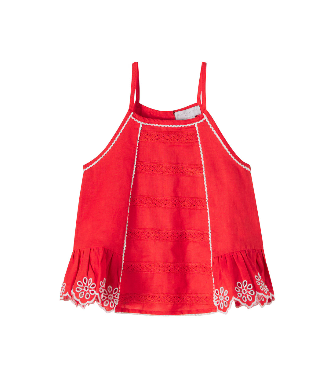 Stella McCartney Girls Embroidered Strappy Top