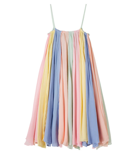 Stella McCartney Girls Strappy Multicolor Chiffon Dress